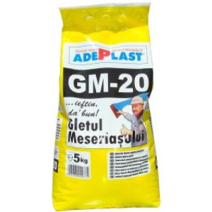 Adeplast GM-20 beltéri fehér glett 3-6 mm   5 kg    4 db/doboz