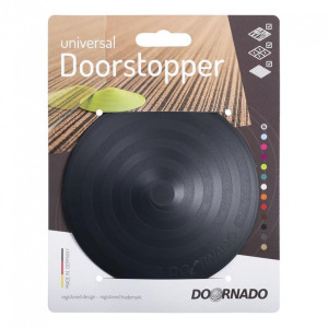 Ajtóütköző DOORSTOPPER, műanyag ajtóhoz, ajtó padlóhoz, 118x25mm GRAFIT