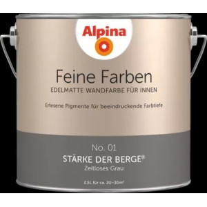 Alpina Finest Colours matt prémium falfestékek 2,5 liter  01 Timeless Grey
