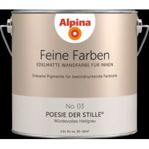 Alpina Finest Colours matt prémium falfestékek 2,5 liter  03 Dignified Grey