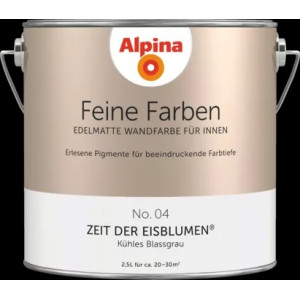 Alpina Finest Colours matt prémium falfestékek 2,5 liter  04 Pale Grey