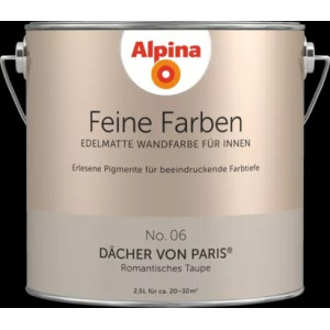 Alpina Finest Colours matt prémium falfestékek 2,5 liter  06 Romantic Brown