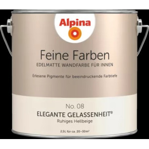 Alpina Finest Colours matt prémium falfestékek 2,5 liter  08 Peaceful Beige