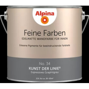 Alpina Finest Colours matt prémium falfestékek 2,5l 34 Expressive Grey