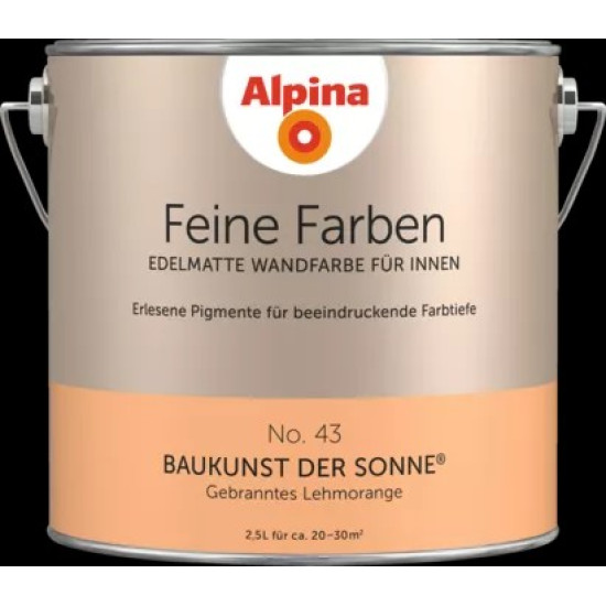 Alpina Finest Colours matt prémium falfestékek 2,5l 43 Warm Terracotta