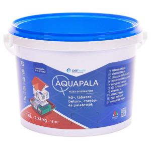Aquapala 1,6l/2,24kg Világosszürke 5-8 m2 két rétegben CELLI