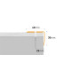 Arbiton búrkolatváltó lépcsőprofil PS8 csavaros 1,20m titán/A3