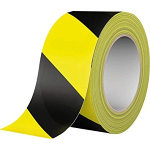CE Figyelmeztető és jelző szalag 60mm*60m öntapadós sárga/fekete