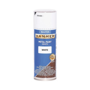 Hammer 3in1  400ml fényes fehér fémvédő festék spray MASTON