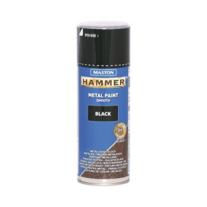 Hammer 3in1  400ml fényes fekete fémvédő festék spray MASTON