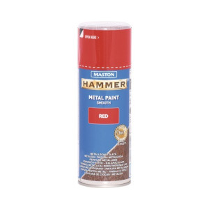 Hammer 3in1  400ml fényes piros fémvédő festék spray MASTON
