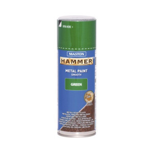 Hammer 3in1  400ml fényes zöld fémvédő festék spray MASTON