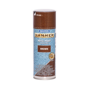 Hammer 3in1  400ml kalapácslakk barna fémvédő festék spray MASTON