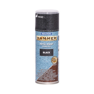 Hammer 3in1  400ml kalapácslakk fekete fémvédő festék spray MASTON