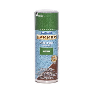 Hammer 3in1  400ml kalapácslakk zöld fémvédő festék spray MASTON