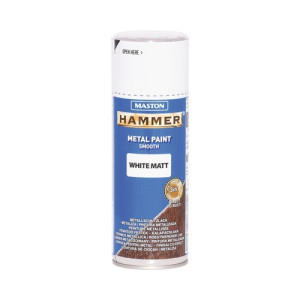 Hammer 3in1  400ml matt fehér fémvédő festék spray MASTON