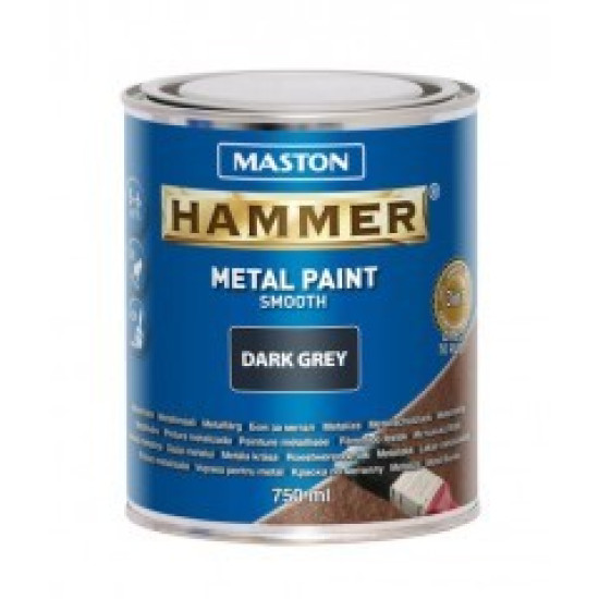 Hammer 3in1 0,25l fényes antracit szürke (Ral-7016) fémvédő festék MASTON