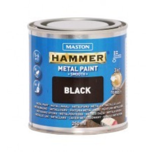 Hammer 3in1 0,25l fényes fekete fémvédő festék MASTON
