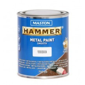 Hammer 3in1 0,75l fényes fehér fémvédő festék MASTON