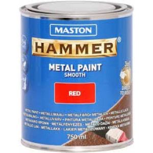Hammer 3in1 0,75l fényes piros fémvédő festék MASTON