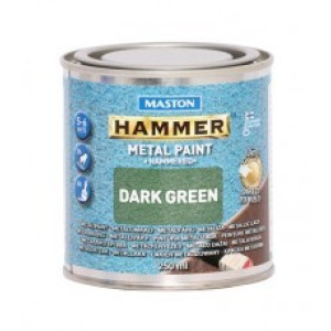 Hammer 3in1 0,25l kalapácslakk zöld fémvédő festék MASTON