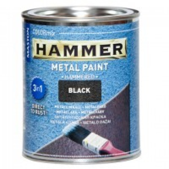 Hammer 3in1 0,75l kalapácslakk antracit szűrke (Ral-7016) fémvédő festék MASTON