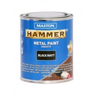 Hammer 3in1 0,25l matt fekete fémvédő festék MASTON