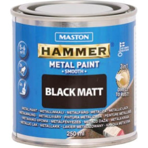 Hammer 3in1 2,5l matt fekete fémvédő festék MASTON