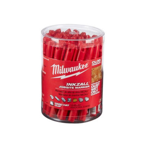 Jelölő filctoll piros alkoholos Milwaukee INKZALL