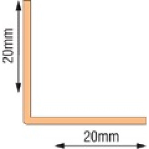 LK Univerzális PVC Sarokprofil kemény élvédő 20*20mm 2,75m sötét tölgy