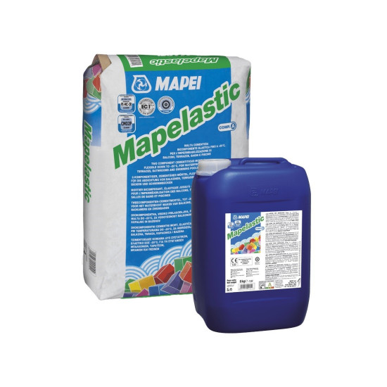 Mapei Mapelastic  2K (A+B) Kenhető vízszigetelés  16 kg (3,2 kg/m2)