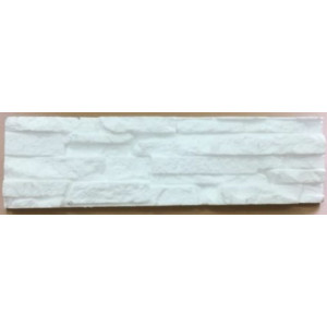 Marbet kő hatású falburkolat EPS Bovirás fehér 48,5x13,2x2,5 cm (1m2/csom=16db)