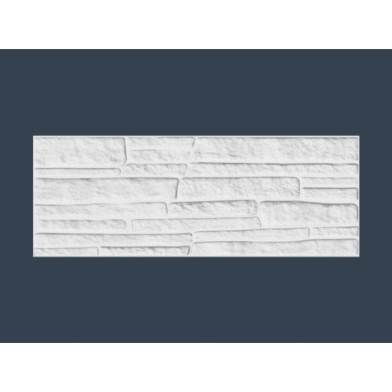 Marbet kő hatású falburkolat EPS Rock fehér 48,5x18x2,5 cm (0,52m2/csom=6db)