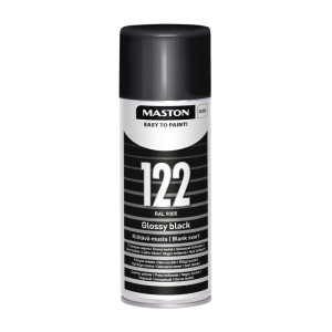 MASTON 100 festék spray fényes RAL 9005 122 fekete 400ml