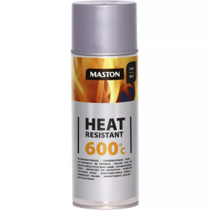MASTON Hőálló 600°C-ig hőálló ezüst   400ml festék spray