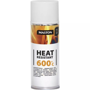 MASTON Hőálló 600°C-ig hőálló fehér 400ml festék spray