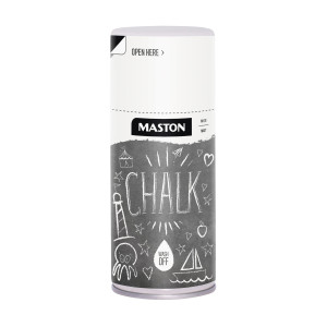 MASTON Krétafesték spray vízbázisú 150ml Chalk matt Fehér