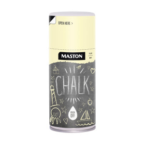 MASTON Krétafesték spray vízbázisú 150ml Chalk matt Sárga