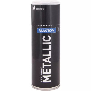 MASTON Metál 400ml festék spray Metallic fekete