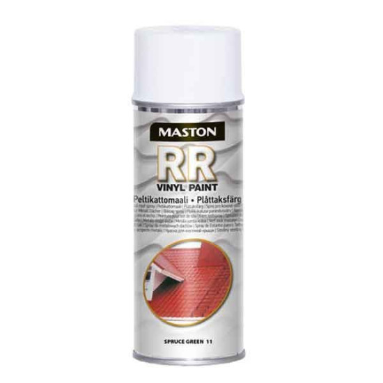 MASTON Tetőfesték vinyl spray 400ml félfényes RR11/RAL 6020 fenyőzöld ROOF