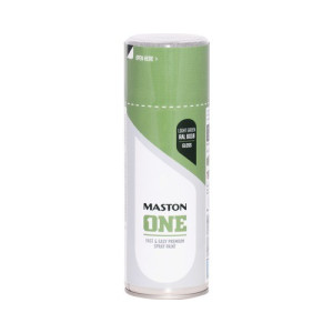 ONE Fényes 400ml festék spray RAL6018 világos zöld MASTON