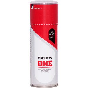 ONE Selyem 400ml festék spray RAL3020 piros MASTON
