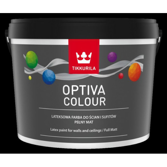 Optiva Colour színtelen  2,7l beltéri akril-latex falfesték matt C bázis