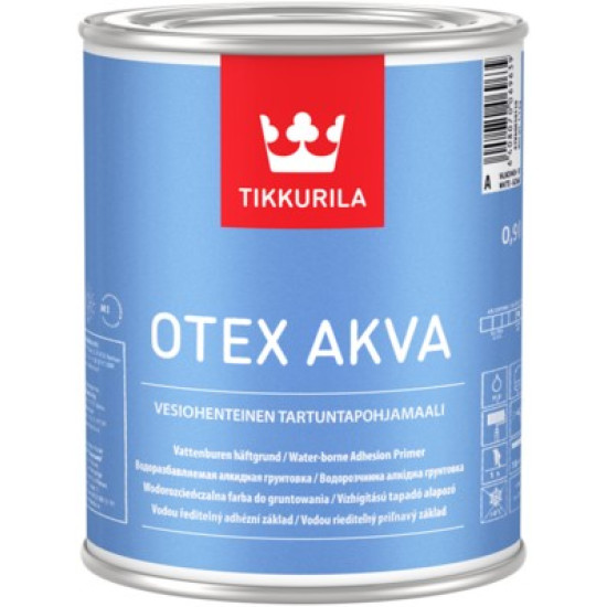 Otex Akva Primer fehér 0,9l vizhígítású tapadó alapozó A bázis Tikkurila Deco