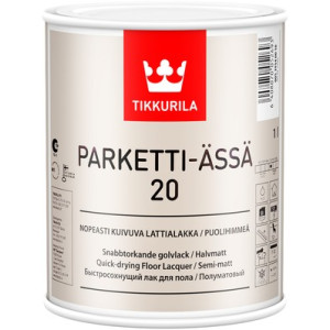 Parketti-Ässä 20 félmatt 1l beltéri vizes Parketta lakk Tikkurila Deco