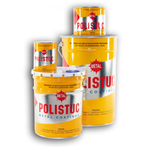 Polistuc Technofinish 1K alkid alapozó és fedőfesték selyemmatt RAL9010  5kg