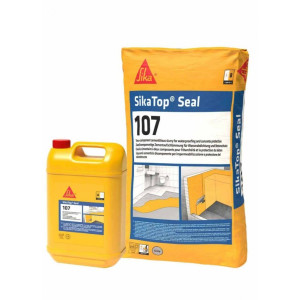 SikaTop® Seal-107 2K kenhető vízszigetelő  25kg (5kg "A"+20Kg "B" komponens)