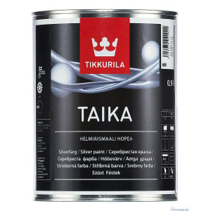 Taika falfesték ezüst 0,9l vízhígítású gyögyházfényű HM Tikkurila Deco