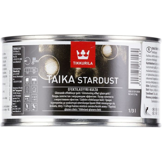 Taika Stardust arany 0,33l csillám hatású falfény Tikkurila Deco