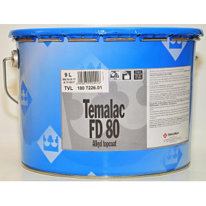 Temalac FD80 ezüst kisszemcsés 9l alkid fedőbevonat fényes THL TikkurilaCoatings